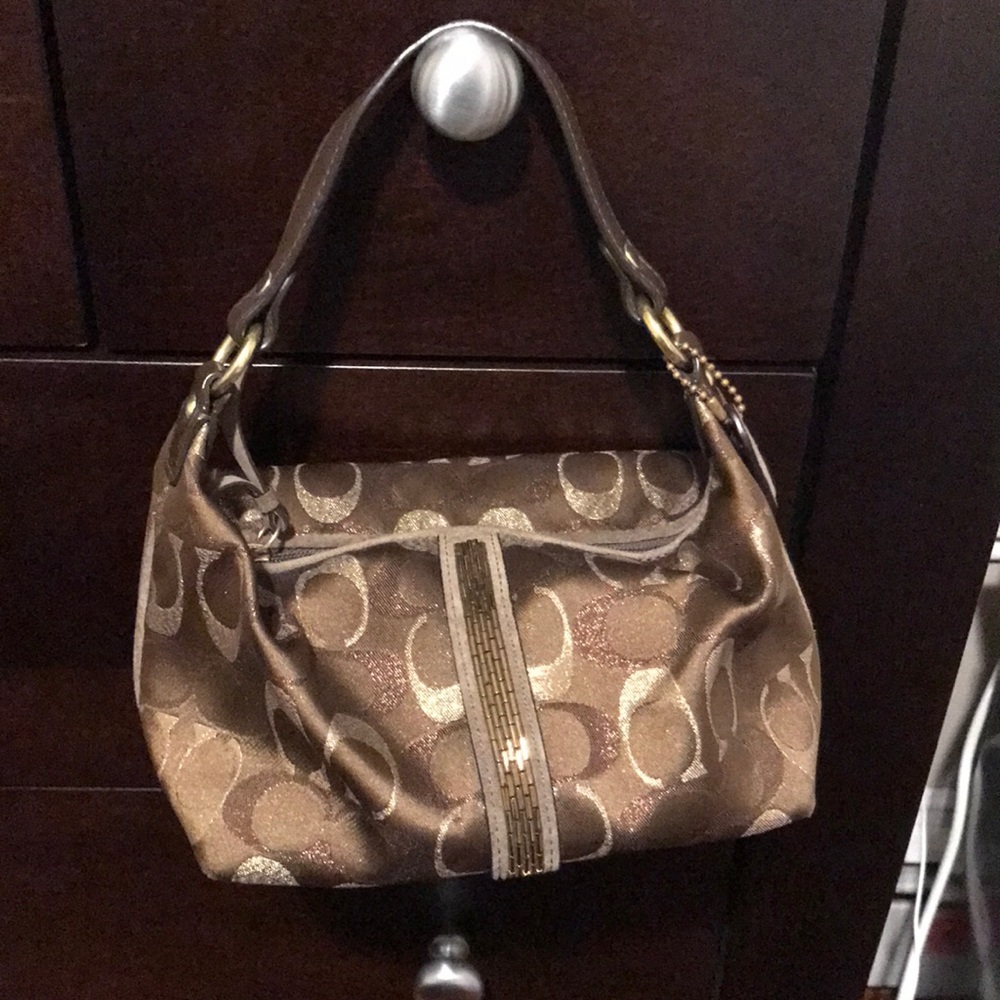 Coach small sparkly purse
